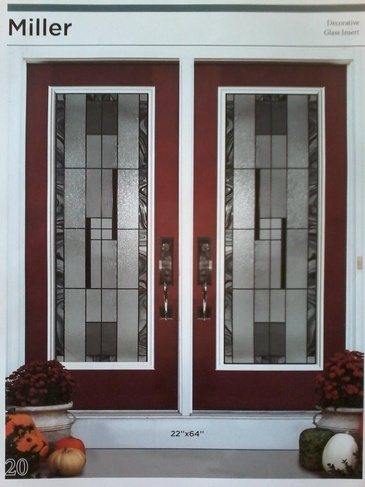 Miller Stained Glass Door Inserts in Ontario, Canada by Modern Window Fashion