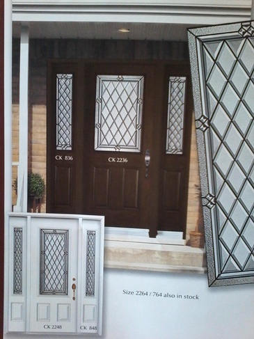 Pristine Stained Glass Front Door Inserts in Ontario, Canada by Modern Window Fashion