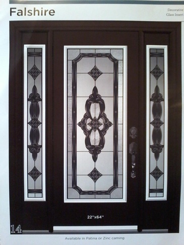 Falshire Stained Glass Door Inserts in Ontario, Canada by Modern Window Fashion