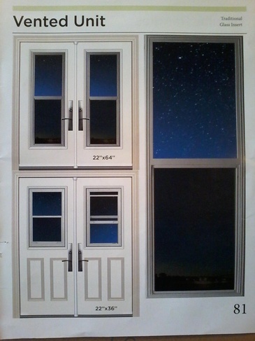 Vented Unit Stained Glass Door Inserts in Ontario, Canada by Modern Window Fashion