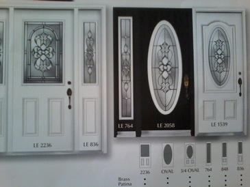 Acid Etch Stained Glass Door Panel Inserts in Ontario, Canada by Modern Window Fashion