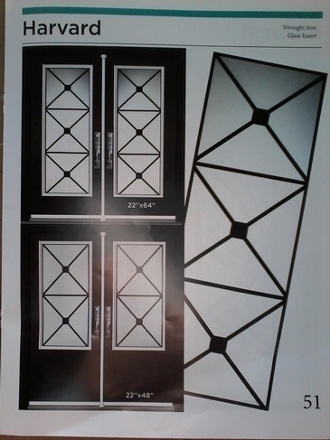 Harvard Wrought Iron Door Inserts in Ontario, Canada by Modern Window Fashion