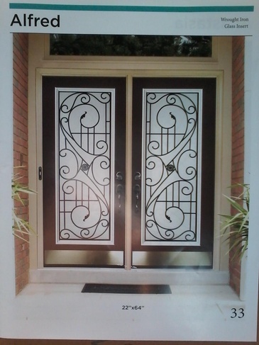 Alfred Wrought Iron Door Inserts in Ontario, Canada by Modern Window Fashion