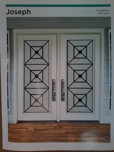 Joseph Wrought Iron Door Inserts in Ontario, Canada by Modern Window Fashion
