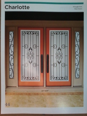 Charlotte Wrought Iron Door Inserts in Ontario, Canada by Modern Window Fashion