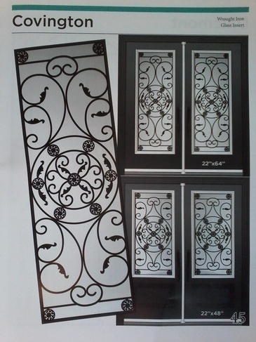 Covington Wrought Iron Door Inserts in Ontario, Canada by Modern Window Fashion