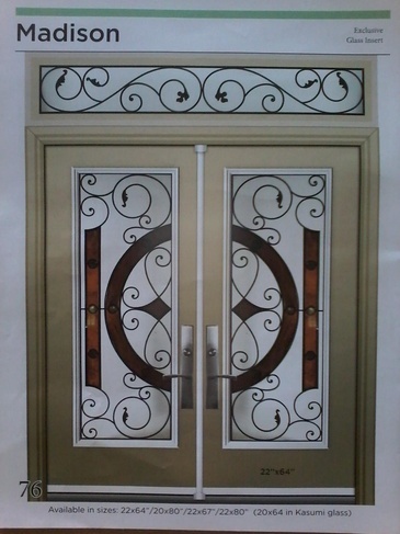 Madison Wrought Iron Door Inserts in Ontario, Canada by Modern Window Fashion