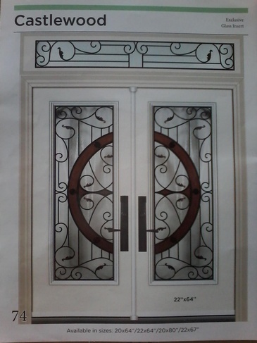 Castlewood Wrought Iron Door Inserts in Ontario, Canada by Modern Window Fashion