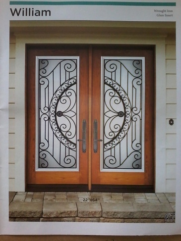 William Wrought Iron Door Inserts in Ontario, Canada by Modern Window Fashion