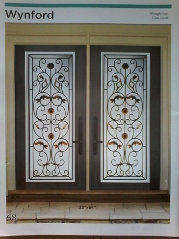 Wynford Wrought Iron Door Inserts in Ontario, Canada by Modern Window Fashion