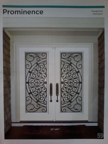 Prominence Wrought Iron Door Inserts in Ontario, Canada by Modern Window Fashion