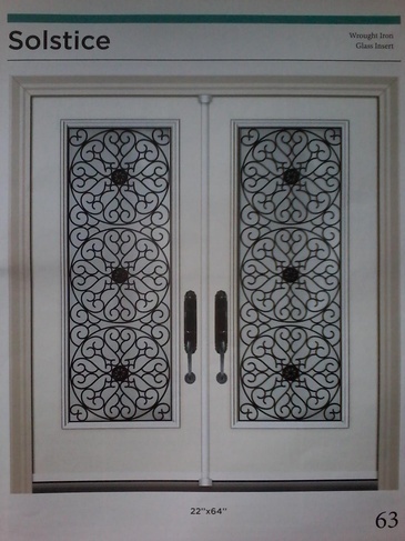 Solstice Wrought Iron Door Inserts in Ontario, Canada by Modern Window Fashion