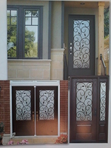 Custom Spring Wrought Iron Screen Door Inserts in Ontario, Canada by Modern Window Fashion