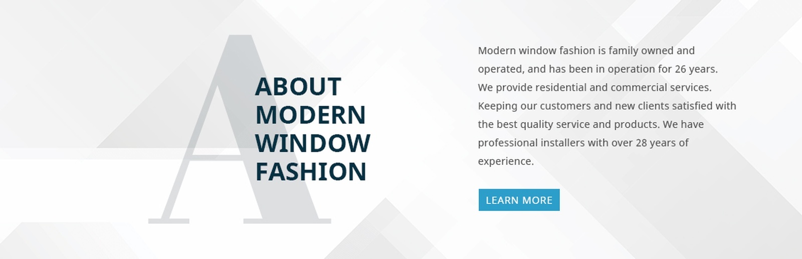 About Modern Window Fashion - Window Covering Services Canada