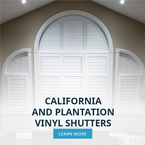 California And Plantation Vinyl Shutters Brampton by Modern Window Fashion