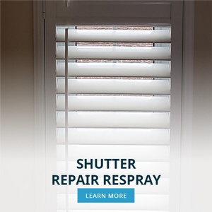 Shutter Repair Respray - Window Shades by Modern Window Fashion
