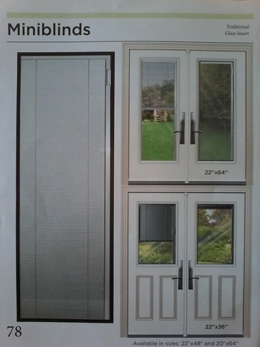Miniblinds Stained Glass Door Inserts in Ontario, Canada by Modern Window Fashion