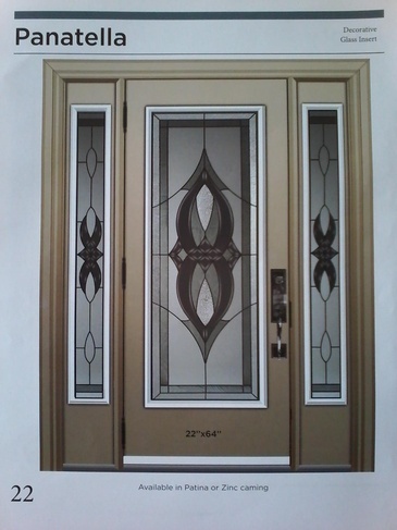 Panatella Stained Glass Door Inserts in Ontario, Canada by Modern Window Fashion