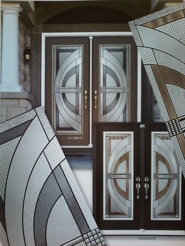 Miller Stained Glass Front Door Inserts in Ontario, Canada by Modern Window Fashion