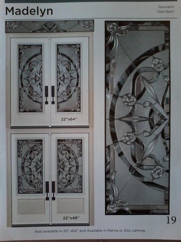 Madelyn Stained Glass Door Inserts in Ontario, Canada by Modern Window Fashion