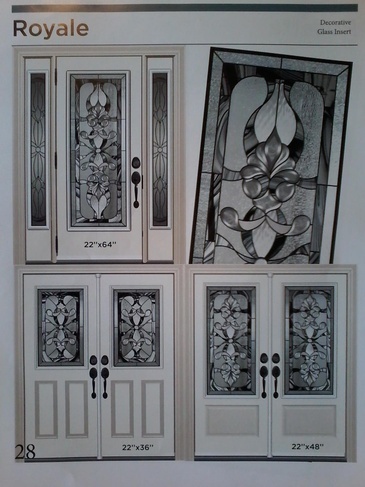 Royale Stained Glass Door Inserts in Ontario, Canada by Modern Window Fashion