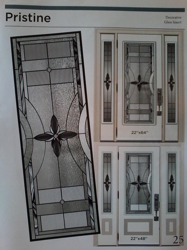 Pristine Stained Glass Door Inserts in Ontario, Canada by Modern Window Fashion