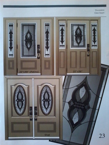Pristine Interior Stained Glass Door Inserts in Ontario, Canada by Modern Window Fashion