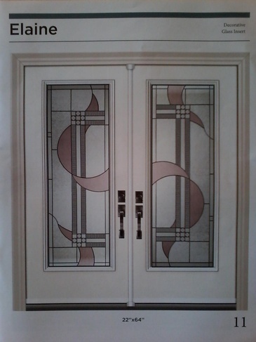Elaine Stained Glass Door Inserts in Ontario, Canada by Modern Window Fashion