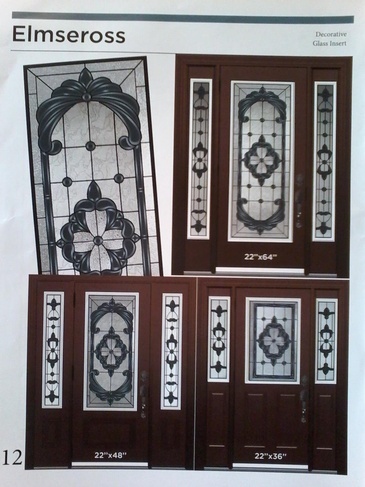 Elmseross Stained Glass Door Inserts in Ontario, Canada by Modern Window Fashion