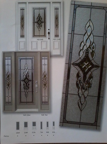 Elmseross Stained Glass Door Panel Inserts in Ontario, Canada by Modern Window Fashion