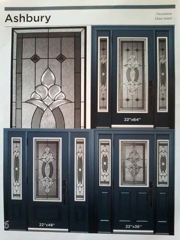 Ashbury Stained Glass Door Inserts in Ontario, Canada by Modern Window Fashion