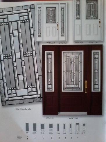 Ashbury Stained Glass Door Panel Inserts in Ontario, Canada by Modern Window Fashion