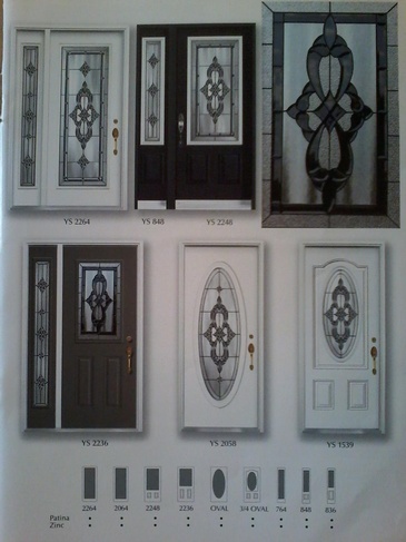 Lily Stained Glass Front Door Inserts in Ontario, Canada by Modern Window Fashion