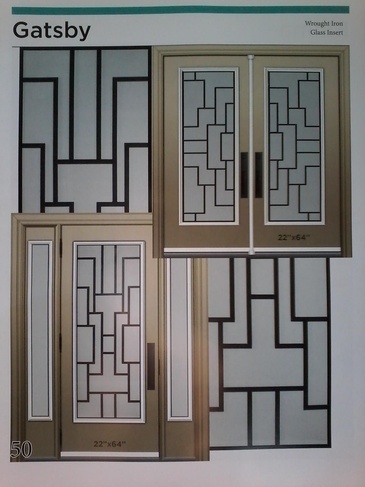 Gatsby Wrought Iron Door Inserts in Ontario, Canada by Modern Window Fashion