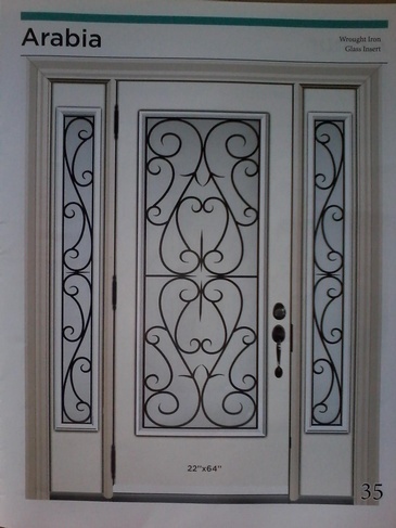Arabia Wrought Iron Door Inserts in Ontario, Canada by Modern Window Fashion