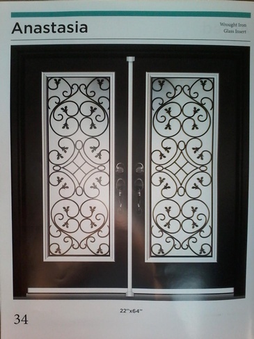 Anastasia Wrought Iron Door Inserts in Ontario, Canada by Modern Window Fashion