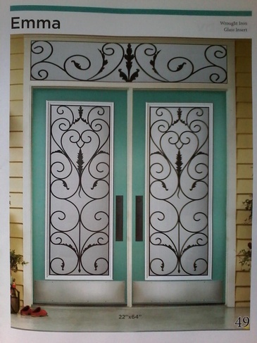 Emma Wrought Iron Door Inserts in Ontario, Canada by Modern Window Fashion