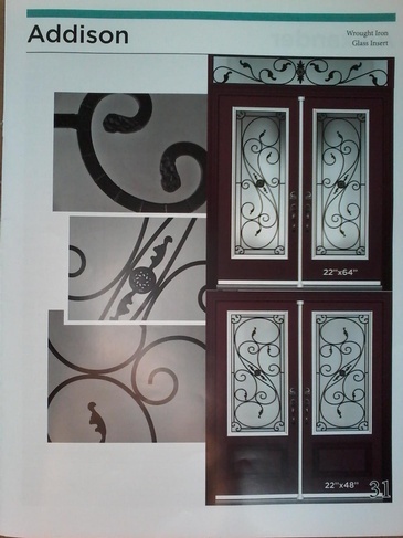 Addison Wrought Iron Door Inserts in Ontario, Canada by Modern Window Fashion