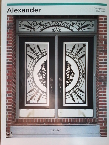 Alexander Wrought Iron Door Inserts in Ontario, Canada by Modern Window Fashion