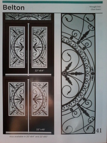 Belton Wrought Iron Door Inserts in Ontario, Canada by Modern Window Fashion