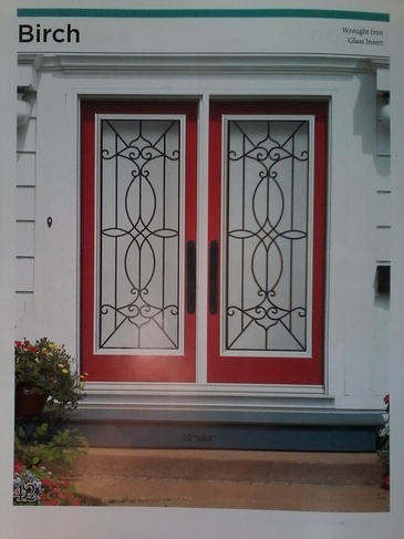 Birch Wrought Iron Door Inserts in Ontario, Canada by Modern Window Fashion