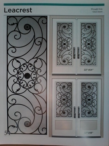 Leacrest Wrought Iron Door Inserts in Ontario, Canada by Modern Window Fashion