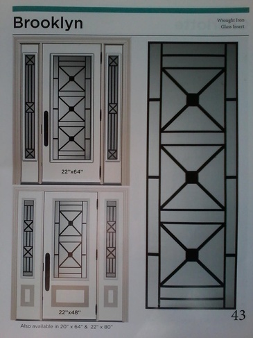 Brooklyn Wrought Iron Door Inserts in Ontario, Canada by Modern Window Fashion