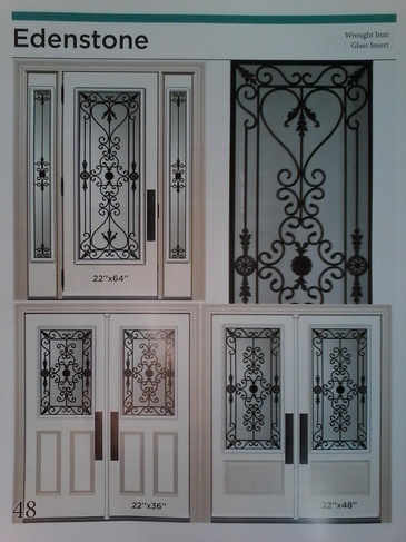 Edenstone Wrought Iron Door Inserts in Ontario, Canada by Modern Window Fashion