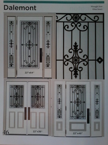 Dalemont Wrought Iron Door Inserts in Ontario, Canada by Modern Window Fashion