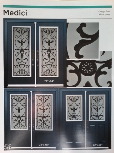 Medici Wrought Iron Door Inserts in Ontario, Canada by Modern Window Fashion