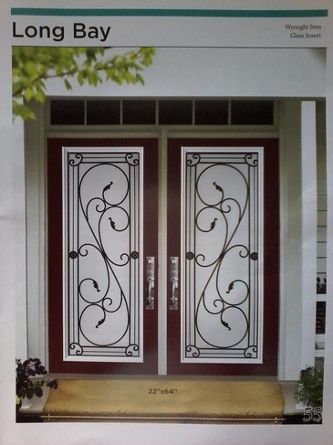 Long Bay Wrought Iron Door Inserts in Ontario, Canada by Modern Window Fashion