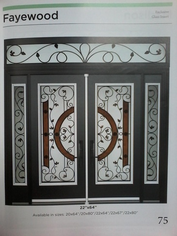 Fayewood Wrought Iron Door Inserts in Ontario, Canada by Modern Window Fashion