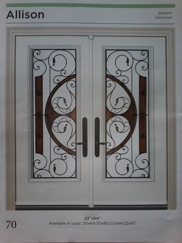 Allison Wrought Iron Door Inserts in Ontario, Canada by Modern Window Fashion