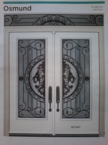 Osmund Wrought Iron Door Inserts in Ontario, Canada by Modern Window Fashion